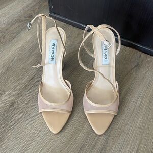 Steve Madden Nude Strappy Heels